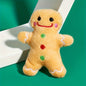 Adorable Christmas Gingerbread For Man Plush Toy - Soft, Cuddly, and Durable Fabric Construction for Pets, Perfect for Interactive Play, Chewing, and Snuggling - Ideal Holiday Gift for Pet Lovers