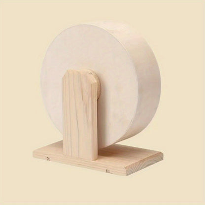 Silent Wooden Hamster Exercise Wheel - Ideal For Small Pets Like Hamsters, Gerbils, Mice, And Guinea Pigs - Promotes Healthy Exercise And Mental Stimulation