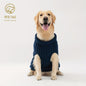 PETS TALE Dog Sweater Cable-Knit Pullover with Chain Detailing & Tag - Machine Washable Cozy Winter Sweater for Small, Medium & Large Breeds, Navy Blue, Dog Sweater for Small Dogs, Durable Petwear