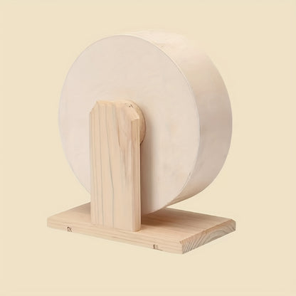 Silent Wooden Hamster Exercise Wheel - Ideal For Small Pets Like Hamsters, Gerbils, Mice, And Guinea Pigs - Promotes Healthy Exercise And Mental Stimulation