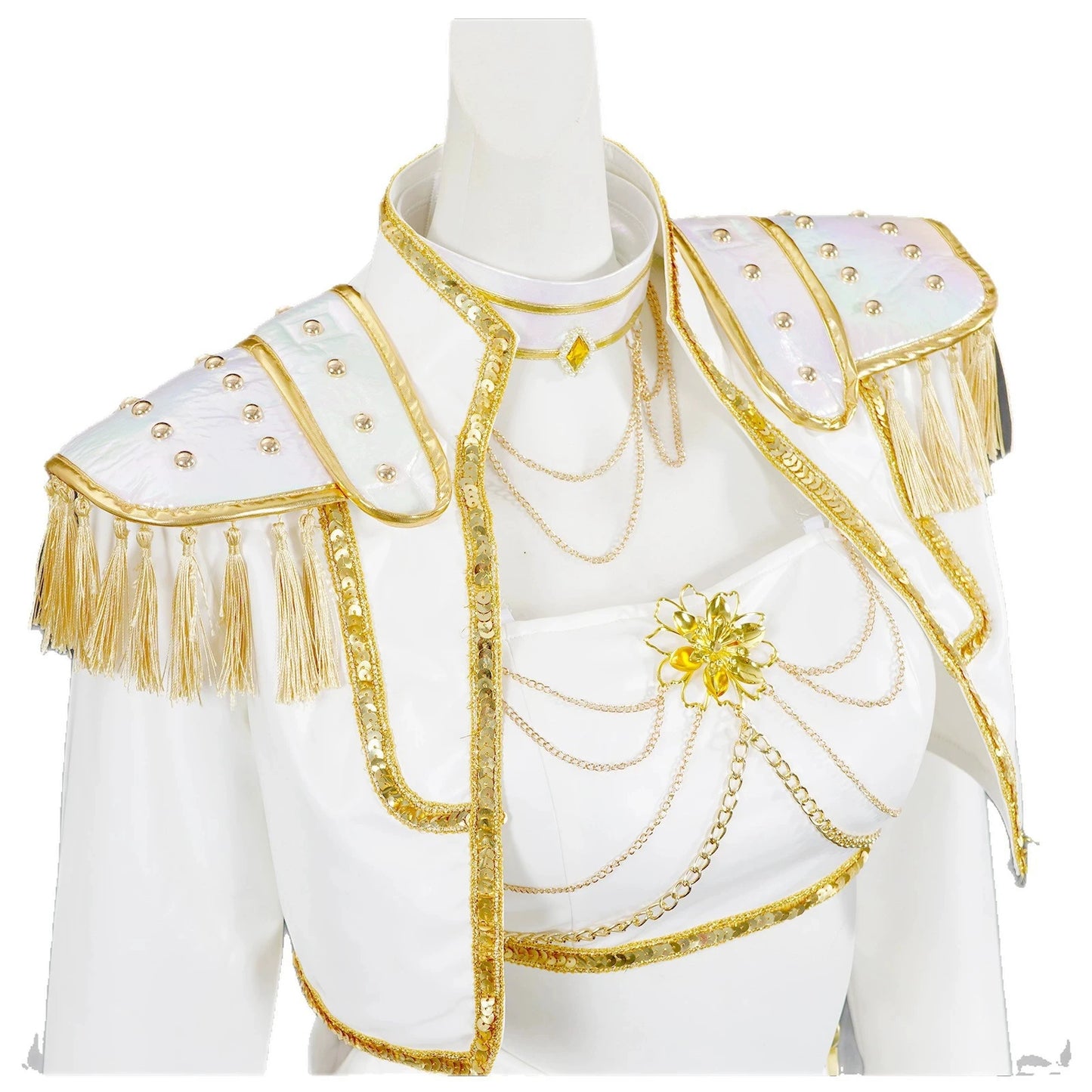 KPop Rumi Mira Zoey White Singing Suit Women Halloween Carnival Party Role Playing Outfit Halloween Carnival Cosplay Costume