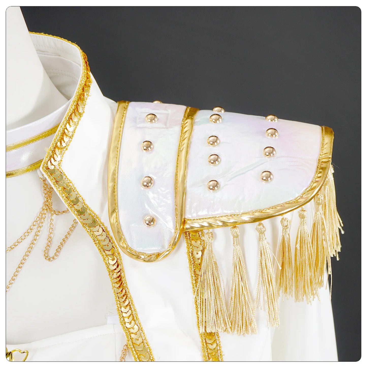 KPop Rumi Mira Zoey White Singing Suit Women Halloween Carnival Party Role Playing Outfit Halloween Carnival Cosplay Costume