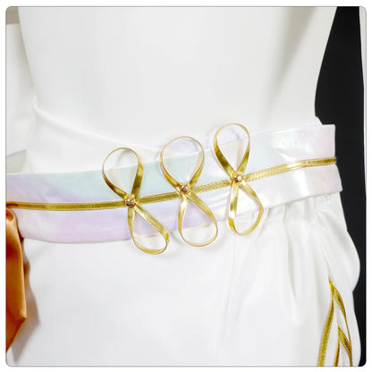 KPop Rumi Mira Zoey White Singing Suit Women Halloween Carnival Party Role Playing Outfit Halloween Carnival Cosplay Costume