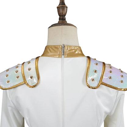 KPop Rumi Mira Zoey White Singing Suit Women Halloween Carnival Party Role Playing Outfit Halloween Carnival Cosplay Costume