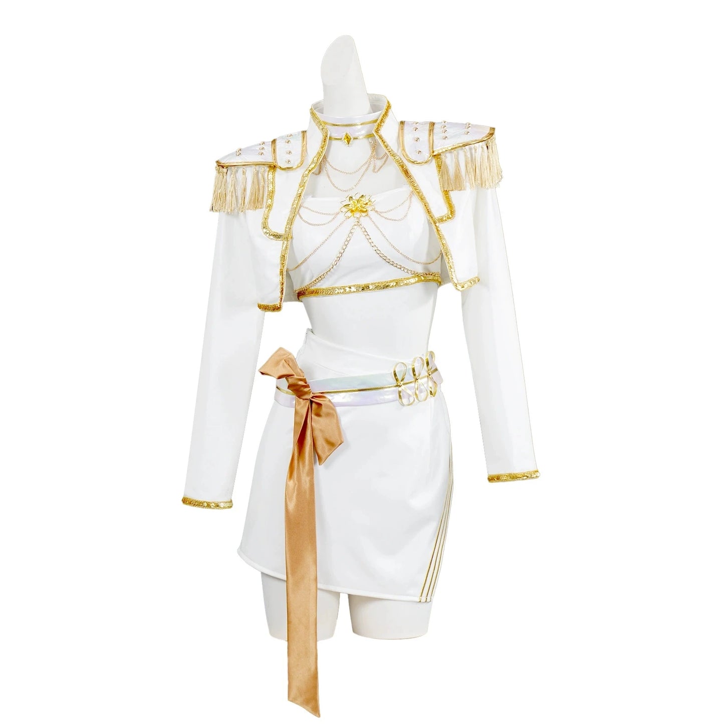 KPop Rumi Mira Zoey White Singing Suit Women Halloween Carnival Party Role Playing Outfit Halloween Carnival Cosplay Costume