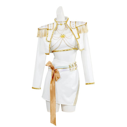 KPop Rumi Mira Zoey White Singing Suit Women Halloween Carnival Party Role Playing Outfit Halloween Carnival Cosplay Costume