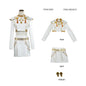 KPop Rumi Mira Zoey White Singing Suit Women Halloween Carnival Party Role Playing Outfit Halloween Carnival Cosplay Costume