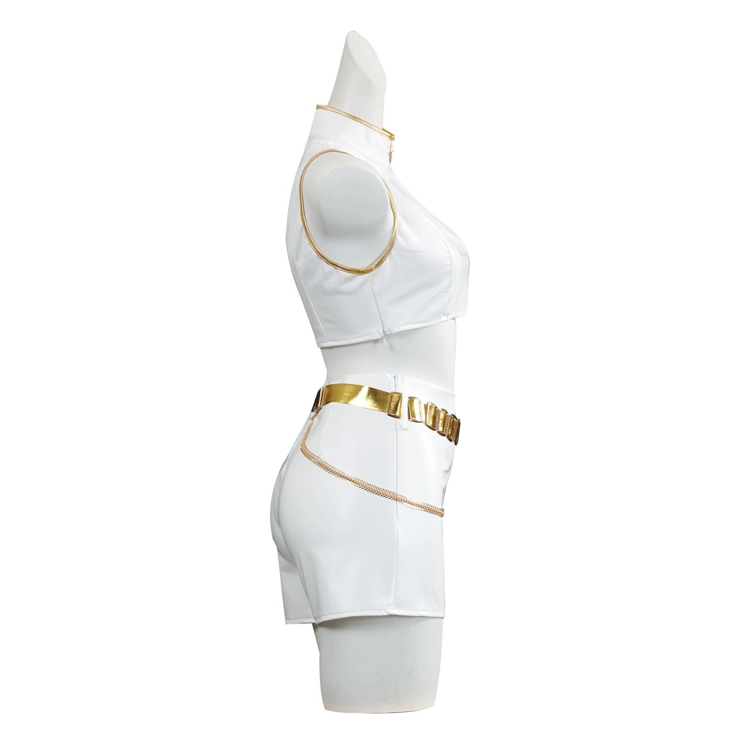 KPop Rumi Mira Zoey White Singing Suit Women Halloween Carnival Party Role Playing Outfit Halloween Carnival Cosplay Costume
