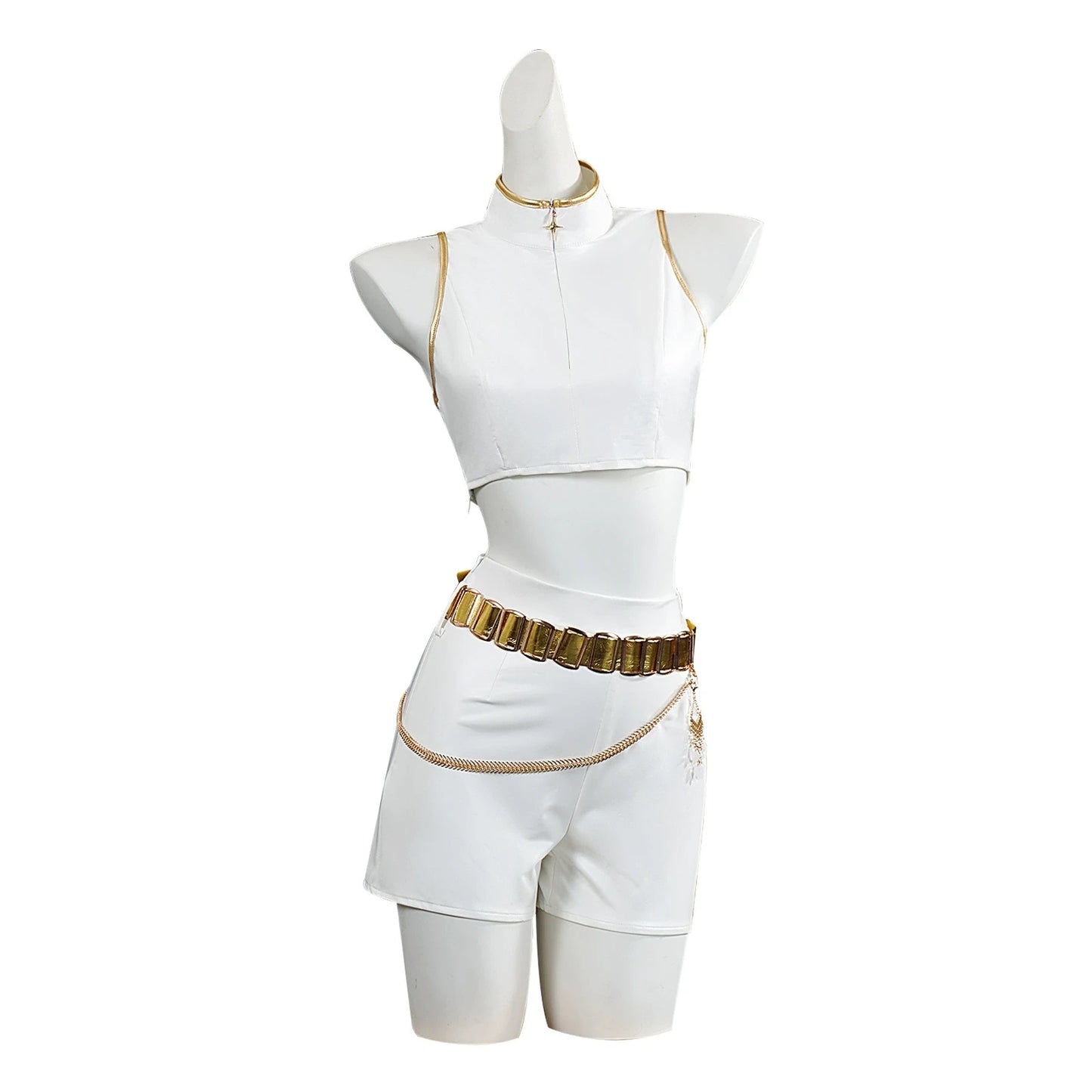 KPop Rumi Mira Zoey White Singing Suit Women Halloween Carnival Party Role Playing Outfit Halloween Carnival Cosplay Costume