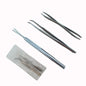 HOT Stainless Steel Pet Flea Remover Tool Scratching Hook Tweezers Clips Set Cat Dog Tick Removal Tool Pet Grooming Supplies