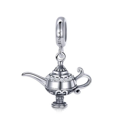 WOSTU Hot Sale 925 Sterling Silver Colock Pendant Magic Can Dangle Charm fit Original Bracelet & Necklace Fine Jewelry Gift