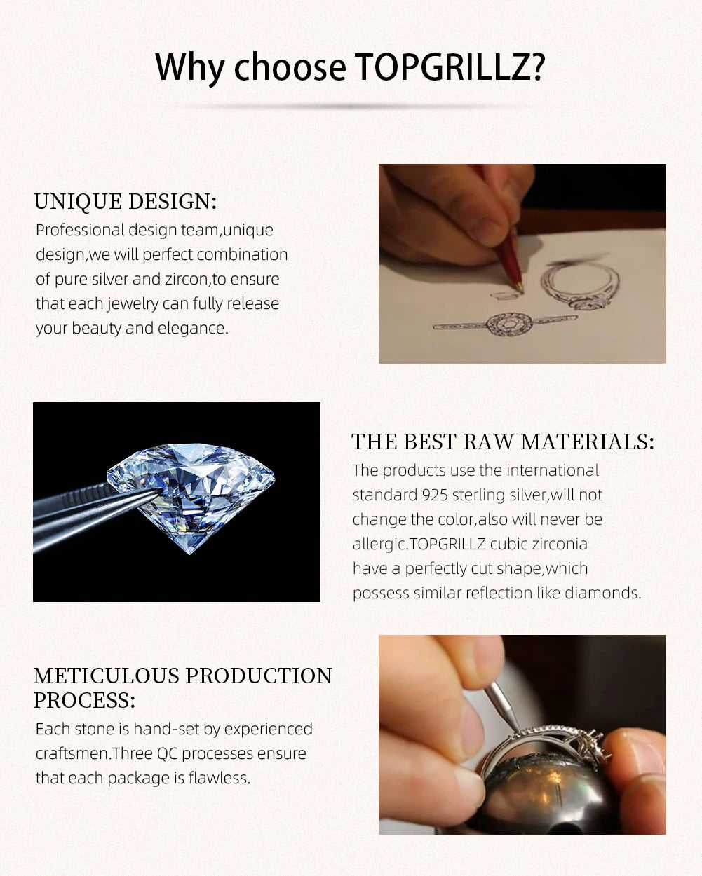 TOPGRILLZ New 3-6MM Tennis Chain with Spring Clasp Men's Hip hop Jewelry 925 Sterling Silver Bling Iced Out CZ Bracelet For Gift