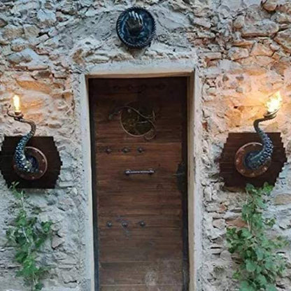 Retro Octopus Electric Light Tentacle Monsters with Bulbs Hanging on Wall Octopus Tentacle lamp Holder статуэтки для декора