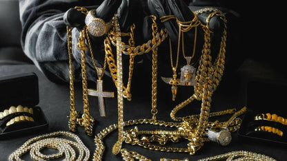 TOPGRILLZ New Iced out Trippieredd Inspired Spike 8-ball Billiard  Pendant Necklace With Tennis Chain Hip hop Jewelry