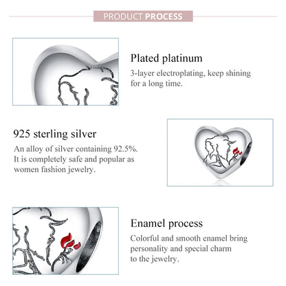 WOSTU Hot Sale 925 Sterling Silver Colock Pendant Magic Can Dangle Charm fit Original Bracelet & Necklace Fine Jewelry Gift