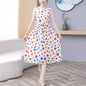 New Arrival Noil Poplin Dress Women's Summer Plus Size Ladieswear Classy Western Style Artificial Cotton Tall Sleeveless Dress Outwear