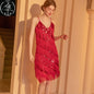 Sexy Sequin Bead Dress Host Retro Banquet Party Stage Nightclub Gatsby Tassel Dress