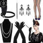 Sexy Sequin Bead Dress Host Retro Banquet Party Stage Nightclub Gatsby Tassel Dress