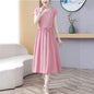 New Arrival Noil Poplin Dress Women's Summer Plus Size Ladieswear Classy Western Style Artificial Cotton Tall Sleeveless Dress Outwear
