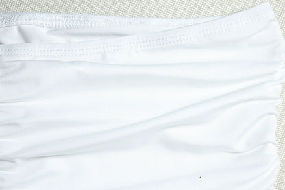 Vacation Style White Floor-Length Dress