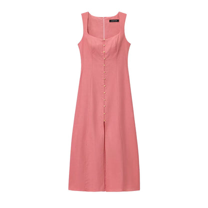 Kaslead New Arrival Women's Clothing Fashion Style Fashion Minimalist Silm Midi Skirt Dress 6962029 510