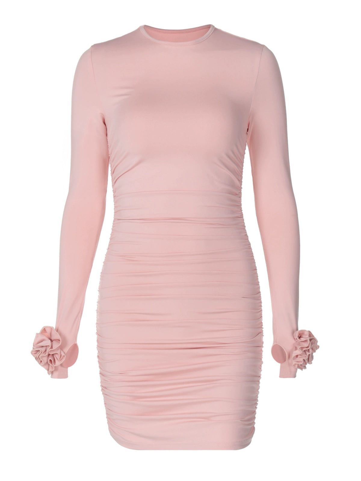 Crew Neck Long Sleeves Dress