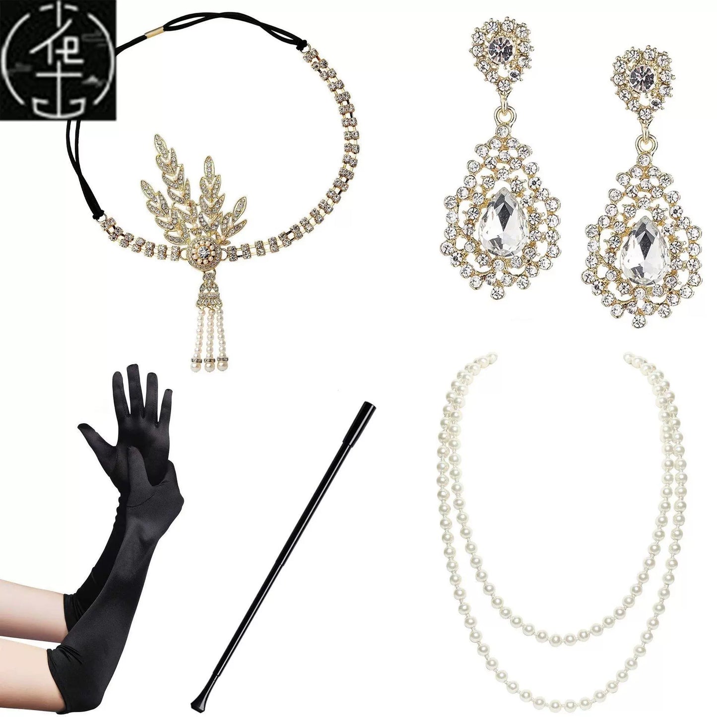 Sexy Sequin Bead Dress Host Retro Banquet Party Stage Nightclub Gatsby Tassel Dress