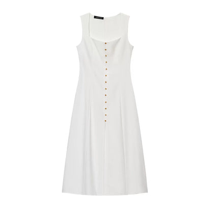 Kaslead New Arrival Women's Clothing Fashion Style Fashion Minimalist Silm Midi Skirt Dress 6962029 510