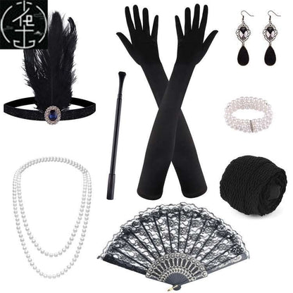 Sexy Sequin Bead Dress Host Retro Banquet Party Stage Nightclub Gatsby Tassel Dress