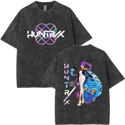 Huntrix Kpop Demon Hunter Washed T-Shirt
