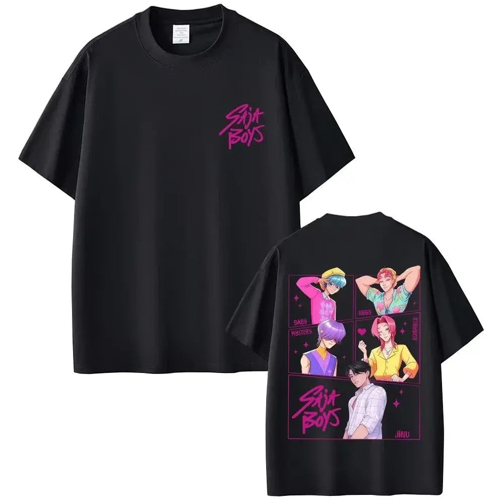 KPop Demon Hunters T-shirts Saja Boys Tshirt rt
