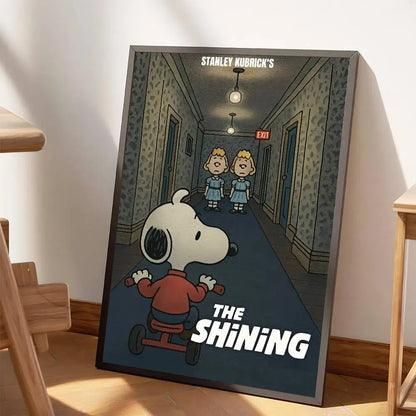 Anime S-Snoopy Classical Movie DIY Sticky Poster Fancy Wall Sticker For Living Room Bar Decoration Wall Decor