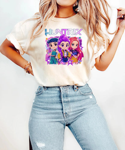 Mira Huntrix Kpop Demon Hunters Shirt Rumi Mira Zoey Shirt Saja Girls Graphic Tee Saja Boys Shirt Demon Hunters Merch KPDH Shirt