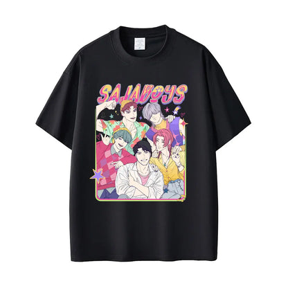 Kpop Demon Hunter Saja Boys Men T-shirt