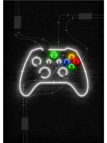 Gamepad Abstract Poster Canvas Painting Print Wall Art Picture Game Player Children'S Room Decorative Painting Boy Gift