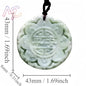 Light Green Natural Jade Flower Heart Pendant Necklace Real Jewellery Carved Gemstone Fashion Charm Amulet Gifts for Women Men