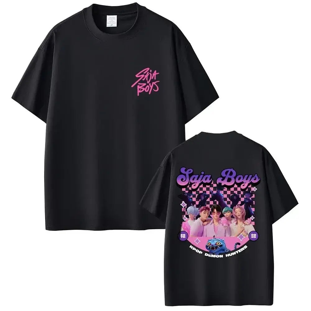 KPop Demon Hunters T-shirts Saja Boys Tshirt rt