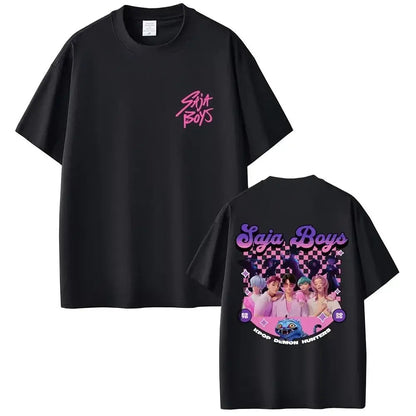 KPop Demon Hunters T-shirts Saja Boys Tshirt rt