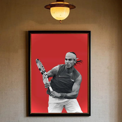 Tennis R-Rafael N-Nadal Poster HD Art Sticky Wall Waterproof Home Living Room Bedroom Bar Aesthetic Decoration