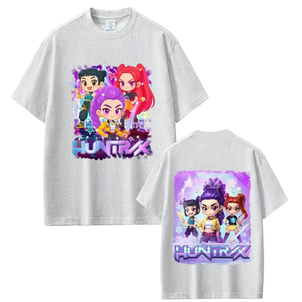 Anime KPop Demon Hunters Saja Boys Print T-shirt