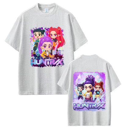 Anime KPop Demon Hunters Saja Boys Print T-shirt