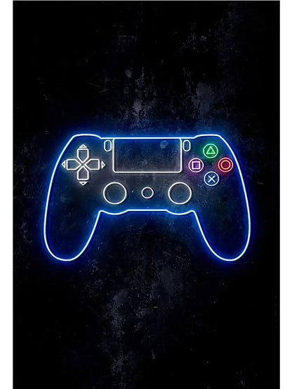 Gamepad Abstract Poster Canvas Painting Print Wall Art Picture Game Player Children'S Room Decorative Painting Boy Gift