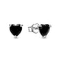 European New S925 Silver Zircon Heart-ShapedColored Earrings Suitable For Women's Holiday Exquisite Charm Jewelry Gifts