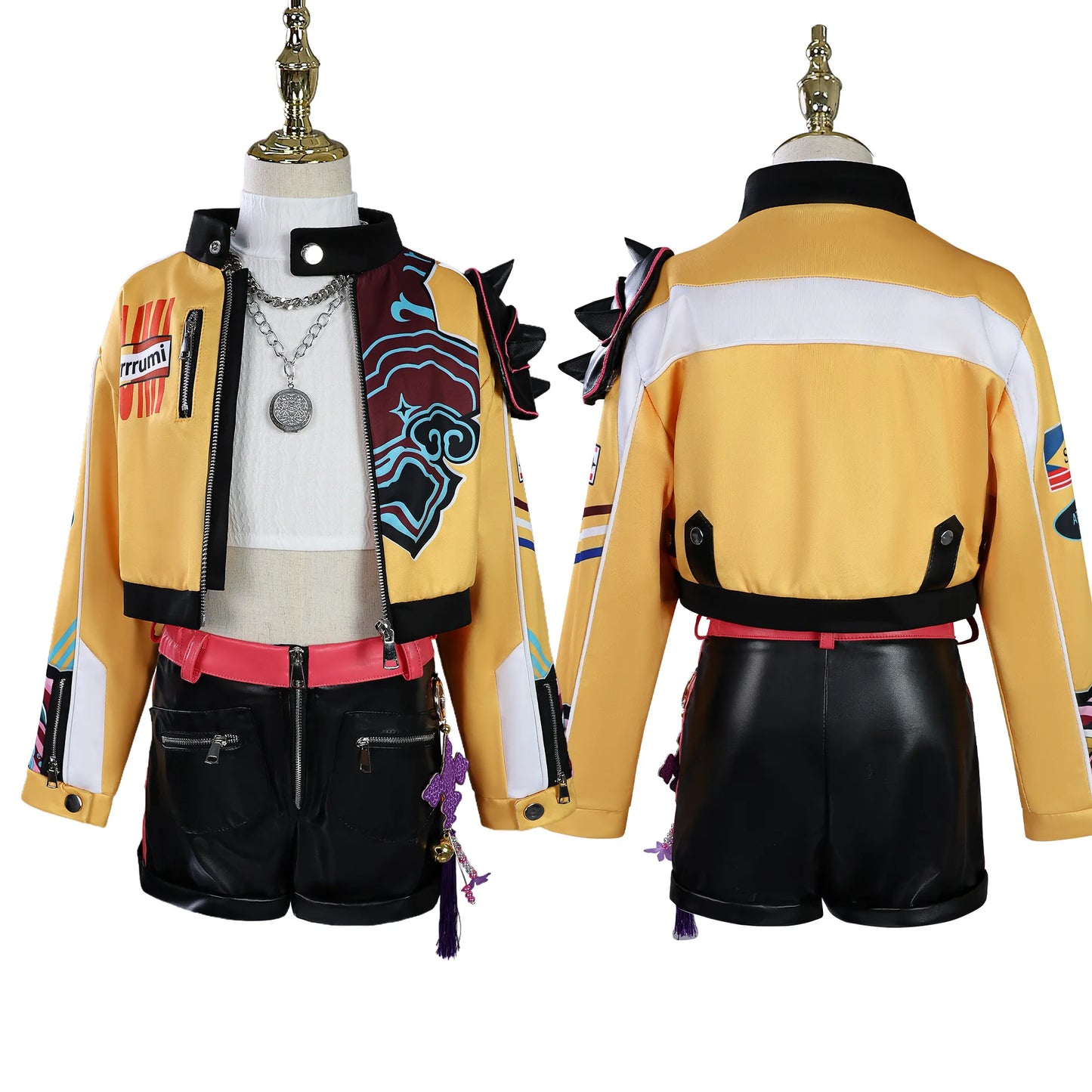 Kids Rumi Cosplay Costume Kpop Demons Children Disguise Halloween Carnival Party Clothing