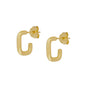 JINFU Gold Plated Earrings Set For Women Boho Style CZ Zircon Women's Clip Stud Dangle Hoop Earrings 2022 Jewelry Wholesale