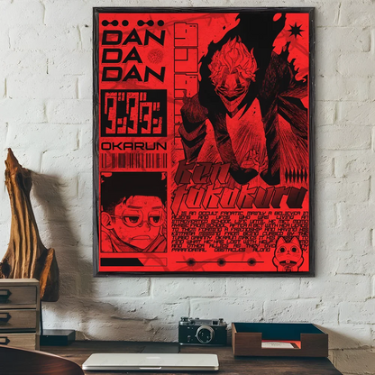 JAPAN Anime D-Dandadan Ken T-Takakura Poster Sticky Wall Art Printing Waterproof Home Living Bed Room Bar Aesthetic Decor