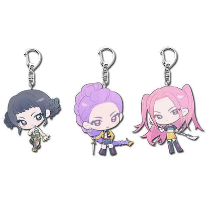 KPop Demon Hunters Standing Up Ornament Acrylic Superstar Desktop Stand Decor Anime Figures Craft Creative Gifts for Fan Lover