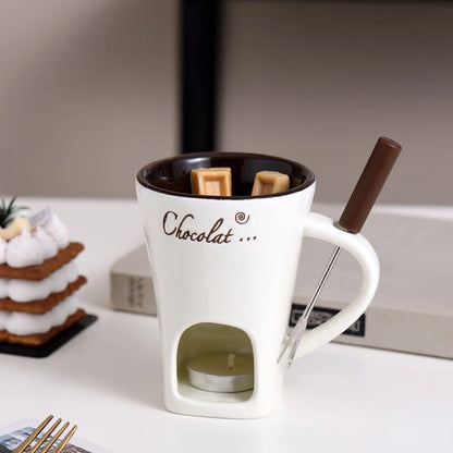 Home Double-Layer Heat-Resistant Ceramic Cup – Universal, Anti-Scald Design, Ideal for Coffee & Beverages
