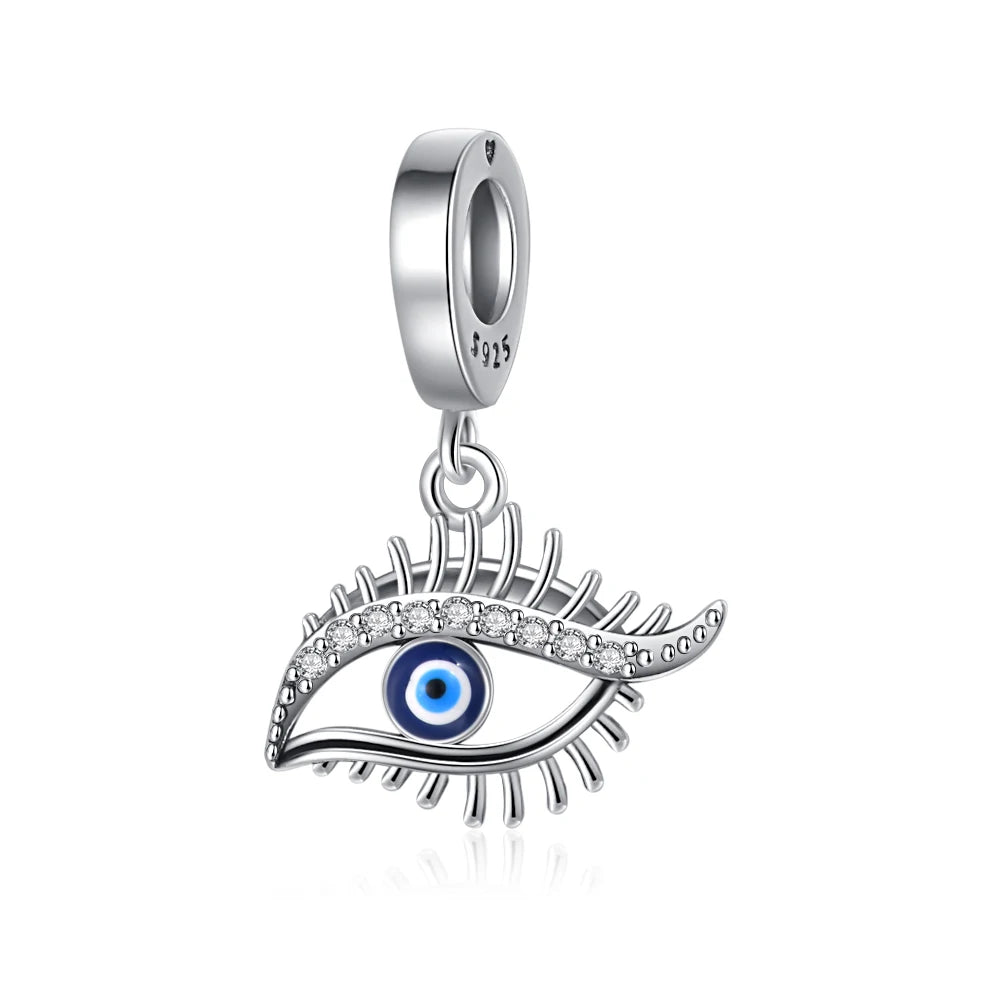 New 925 Silver Eye Palm Skull Wings Sun Pendants Charms Beads Fit Original Bracelet Accessories DIY Jewelry For Women