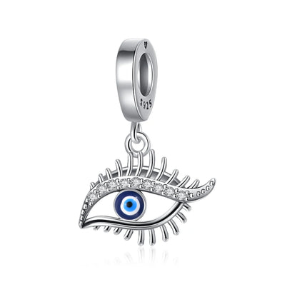 New 925 Silver Eye Palm Skull Wings Sun Pendants Charms Beads Fit Original Bracelet Accessories DIY Jewelry For Women
